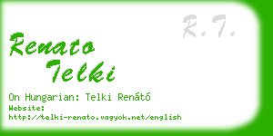 renato telki business card